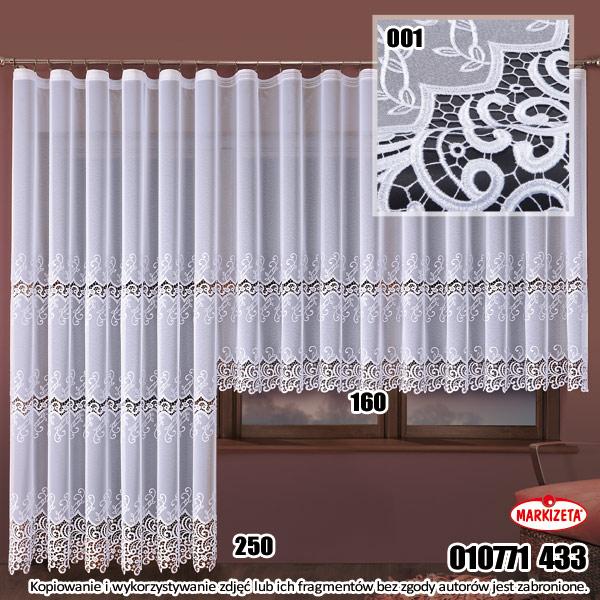 Firanka haftowana 10771 szer2m x 250cm wys.