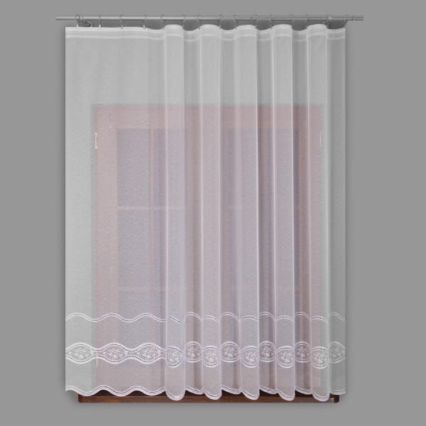 FIRANKA HAFTOWANA NA MARKIZECIE 40612 WYS 180 CM x3,30 M SZER.