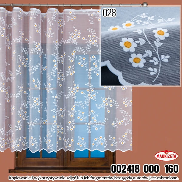 FIRANKA ZAKARDOWA 2418 WYS 160 CM x 1 m szer.
