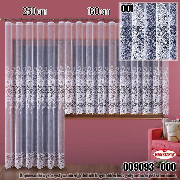 FIRANA ZAKARDOWA  9093 WYS 250CM X2,50M SZER