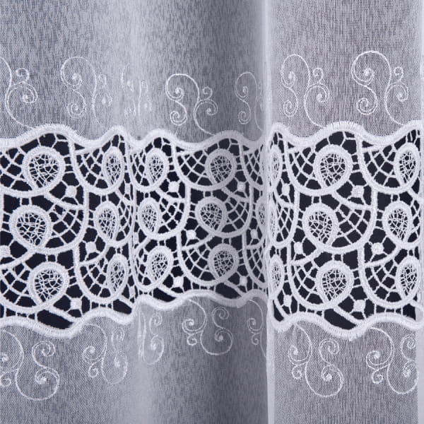 Firanka haftowana z aplikacją 7783 wys. 160 cm x 4 m szer